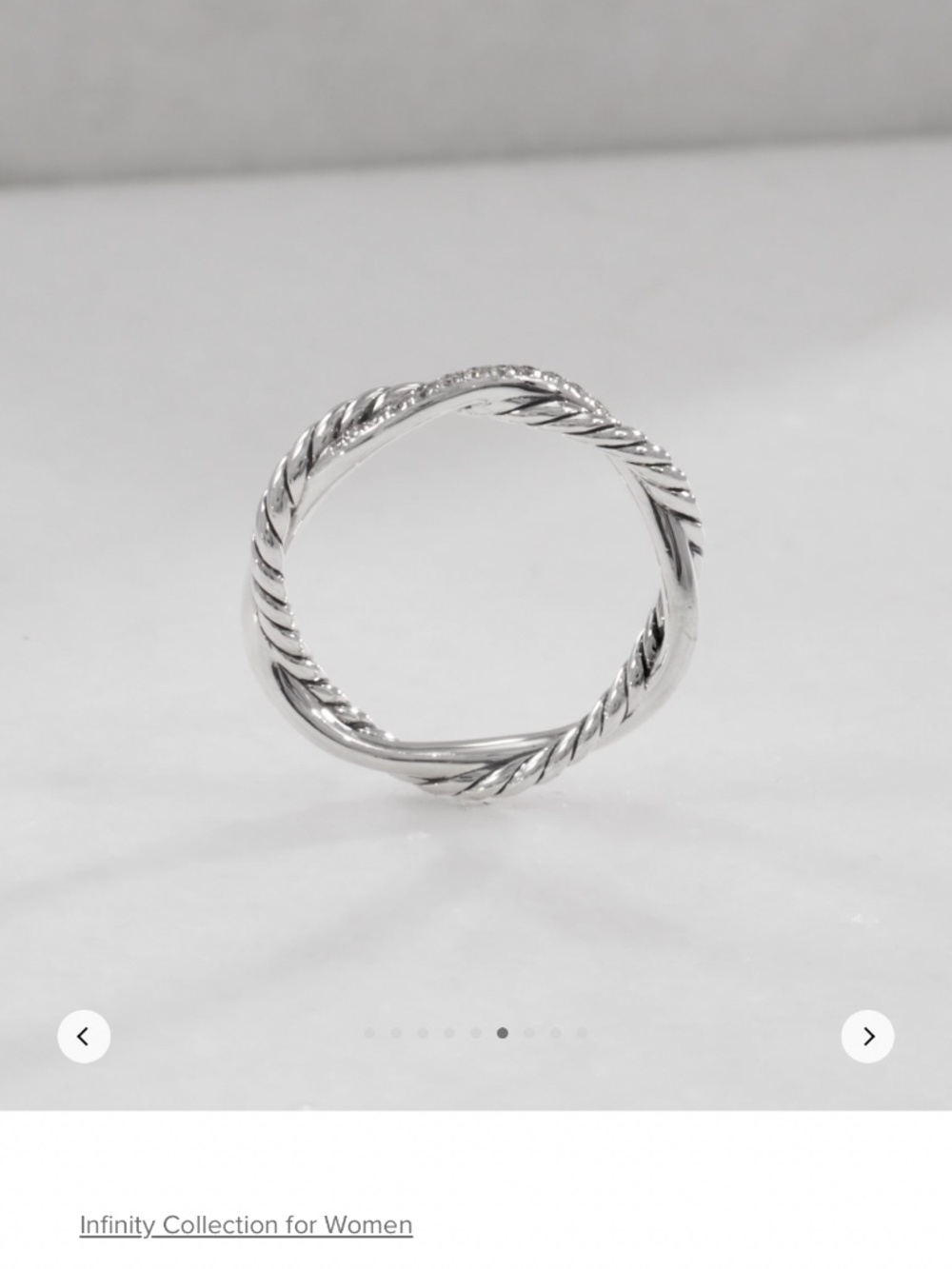 David Yurman PETITE INFINITY BAND RING unisex - Picture 5 of 8